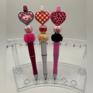 Valentine’s Day Beaded Pen Set